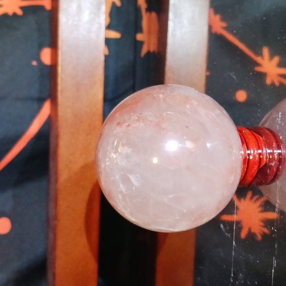 Fire Quartz Sphere - Picture 6 of 8